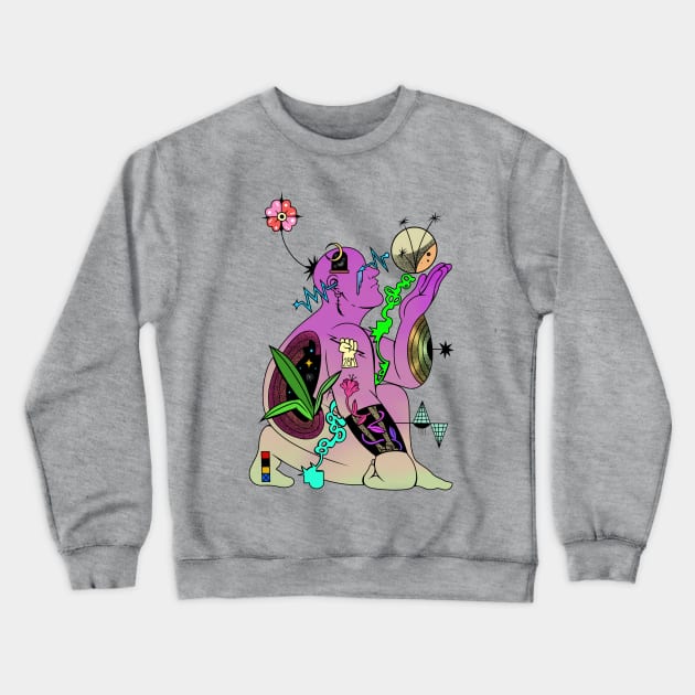 Header Body Crewneck Sweatshirt by Jim Pixel Inc